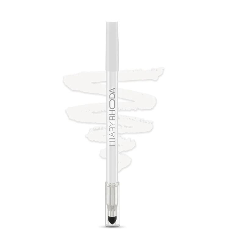 Hilary Rhoda Play n Blend Gel Eyeliner | One Stroke Application | Highly Pigmented | Matte & Shimmer Finish | 2 in 1 Smudger + Eyeliner | Butter Smooth Texture | 1.5g - (Pure White| Shade 08) - Thumbnail 2